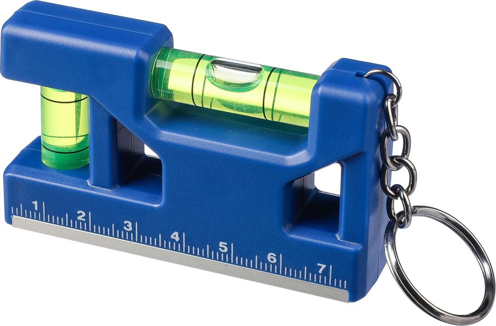 Gerecycled ABS sleutelhanger met waterpas Indira