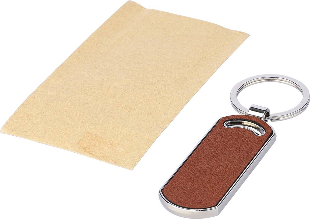 Gerecycled lederen sleutelhanger Jill