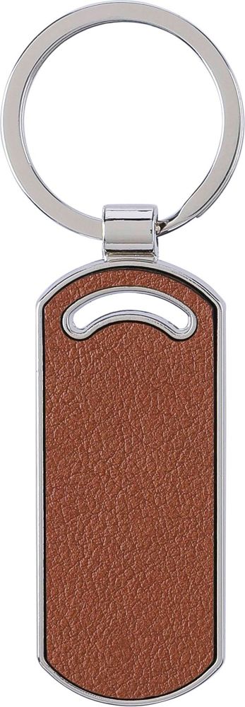 Gerecycled lederen sleutelhanger Jill - bruin